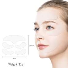 5pcs/Pack 100% Medical Grade Silicone Anti-Wrinkle Brightening Beauty Patches
