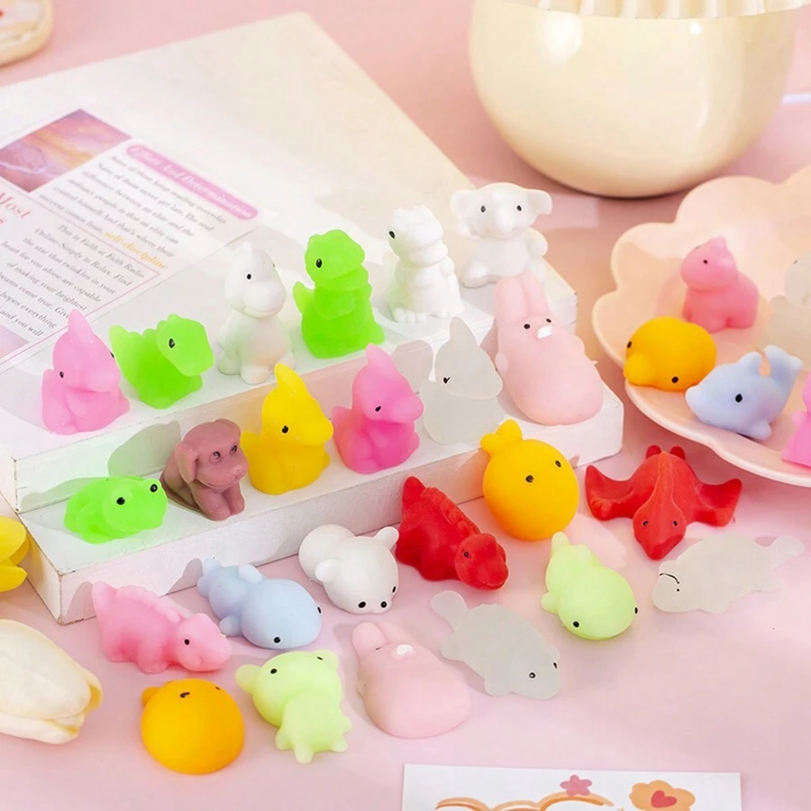 50pcs Mini Kawaii Animal Squishy Pack, Random Mochi Squishies Party ...