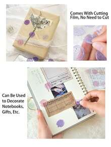 Pegatina de sello de foca de color caramelo para decoración de cortinas de mano de sobres, 1 pieza - Multicolor - Ver 8