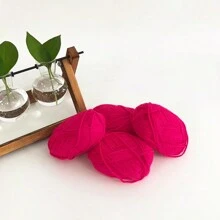 4pcs 25g/Pc Multi-Strand Yarn Suitable For DIY Weaving Fake Flower Bouquet, Scarf, Hat, Sweater, Doll