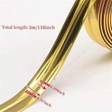 3m PVC Wall Corner Trim Strips, Self-Adhesive Wall Baseboard Molding Decor Strips, DIY Edge Corner Guards - Multicolor - View 3