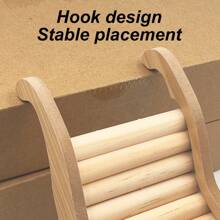 1pc Wooden Wave Bridge Shaped Toy & Climbing Ladder & Decoration Accessory For Hamster Cage, Suitable For Small Pets All Seasons - View 5