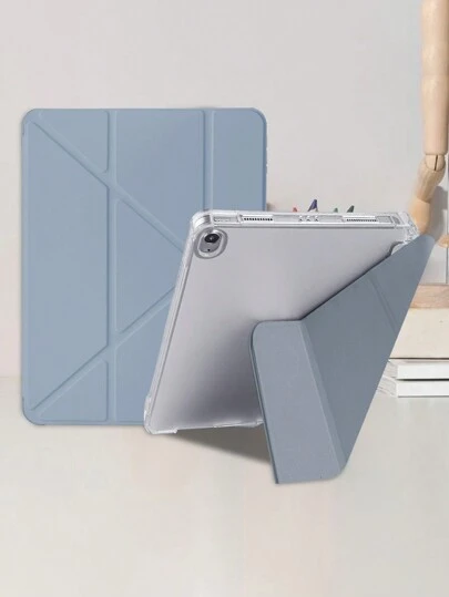 筆槽多折立式iPad保護套