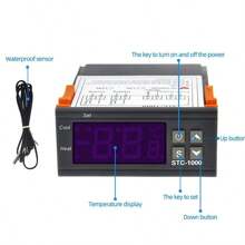 Termostato Digital Stc-1000 Controlador Temperatura Bivolt - Preto - Visão 4