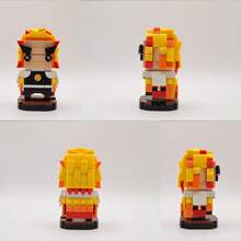 Bloques Armables 3d De Kyojuro Rengoku De Kimetsu No Yaiba - Amarillo - Ver 2