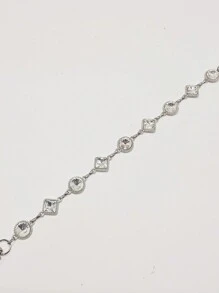 Accesorio de bolso de metal de cadena de colores europeo y americano con diamante grande de primera calidad - Multicolor - Ver 3