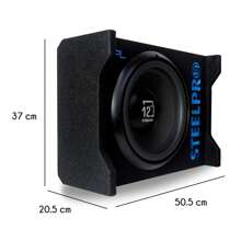 Bocina Tipo Subwoofer Spl1200xb Para Carros, Pickups & Suv Color Negro De 4 X 12 X 1 Unidad - Negro - Ver 4