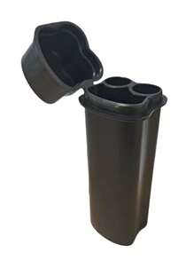 1pc Creative Flip-Top Cigarette Case With Integrated Lighter Storage, Portable Double-Slot Cigarette Box