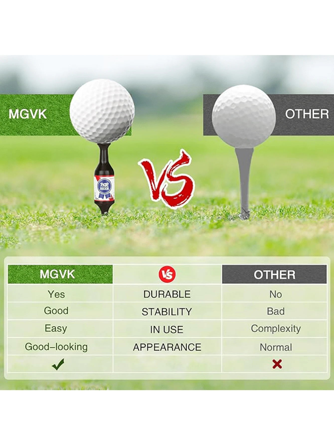 1pc Handmade Golf Ball Beer Bottle Holder, Durable And Plastic Golf