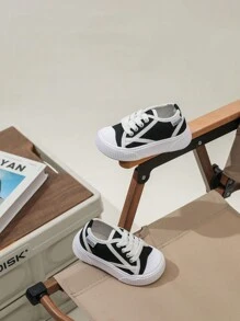 GENGASUN Chłopięce/dziewczęce tenisówki na co dzień brezentowe buty dla małych dzieci modne wygodne zasznurowane wygodne lekkie buty do chodzenia