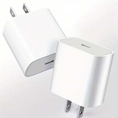 1-2pcs 20W PD Fast Charging Wall Adapter Compatible With IPhone 17 Pro Max/17 Pro/17 Air/17/16/15/14/13/12/11/XS/XR/8/7/6, IPad, S25/S24/S23/S22/S21/S20, Series