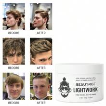 Producto de peinado mate para cabello de hombre de 100g, cera mate para todo tipo de cabello con alta fijación, acabado mate y larga duración, sin escamas - Blanco - Ver 7