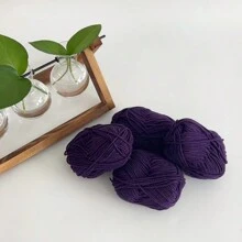 4pcs 25g/Pc Multi-Strand Yarn Suitable For DIY Weaving Fake Flower Bouquet, Scarf, Hat, Sweater, Doll