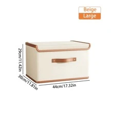 1pc Oxford Cloth Multifunctional Foldable Collapsible Storage Box With Lid In Beige Color, Suitable For Clothes, Toys, Documents Decorations Decor Festival Decor Room Decor Home Decor Decor Bedroom Decor Dress Pants Shoes Jeans Boots Skirtbedroom,Organizer,Organiser,Home Storage,White T Shirt Women,Black Pants Women,Ladies Winter Clothes,Dress,Winter Clothes For Ladies,Elegant Woman Dresses,White Shirt For Ladies,Long Sleeve,White Jumpsuit For Women,Spring Dresses For Women,Spring Outfits For Women,Spring,Spring Clothes,Minimalist,Summer Tops