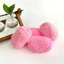 4pcs 25g/Pc Multi-Strand Yarn Suitable For DIY Weaving Fake Flower Bouquet, Scarf, Hat, Sweater, Doll