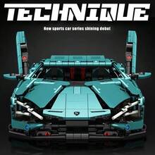 Cool Fashion Lamborghini Supercar Model Building Block Toy - Assembled Racing Car - View 4