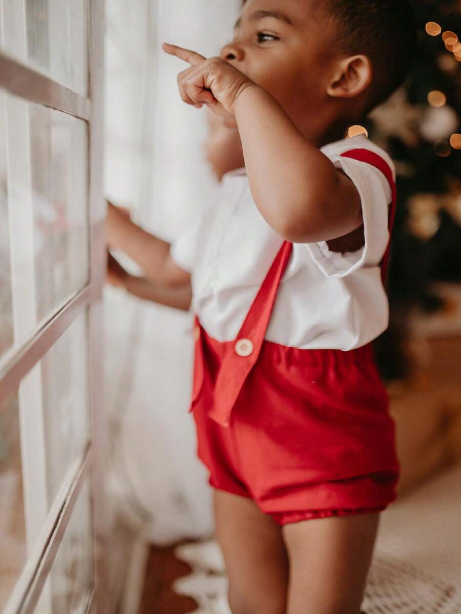 Baby Boys Costumes - 酒紅色 - 查看 1