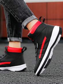 Zapatillas deportivas informales de corte alto para hombre, zapatos deportivos blancos nuevos de verano 2024, talla grande para hombre: 46/47/48