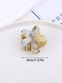 2024 Fashion, Two-Tone Marble Fresh Hair Claws, Lady Hair Grips. Piranha De Florhair Clip Hair Jaw Clip Hair Clamps
