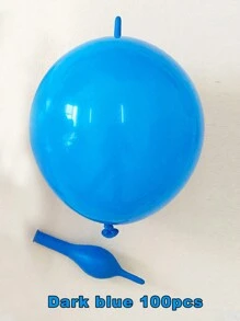 100pcs Colorful Tail Balloons, Suitable For Wedding, Birthday Party, Anniversary, Graduation, Holiday, Mother's Day, Indoor And Outdoor Decoration, Home Decor, Room Decoration - Multicolor - View 14
