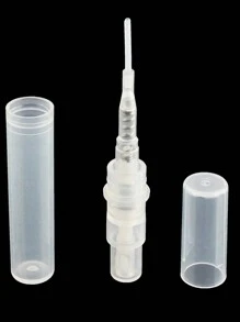 50pcs 2ml 3ml 5ml Plastic Refillable Perfume Bottles With Atomizer, Sample Trial Sizes