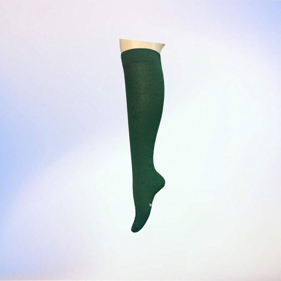 2 Pares de Calceta Escolar Para Mujer - Verde - Ver 1