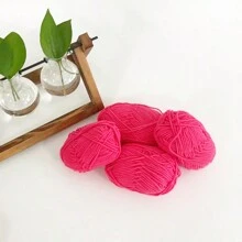 4pcs 25g/Pc Multi-Strand Yarn Suitable For DIY Weaving Fake Flower Bouquet, Scarf, Hat, Sweater, Doll