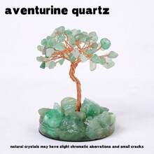 1PC Natural Stones 7 Chakra Healing Crystals Stones Tree Home Office Desk Living Room Feng Shui Decoration For Luck Home Decorat - Crystal Tree With Epoxy Base - View 12
