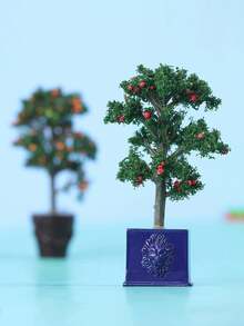 1 件 1/12 微型盆栽果树植物装饰品，适用于娃娃屋装饰 - 彩色 - 查看 4