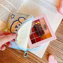 1pc Portable Cartoon Sanitary Pouch Large Capacity Menstrual Pad Storage Bag Cute Animal Organizer