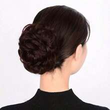 1 pieza Accesorio decorativo para el cabello, extensión de moño natural para uso diario, fiesta, actuación y disfraz. Accesorio para el cabello: moño esponjoso, cinta elástica, diadema, banda de goma para un aspecto desordenado y elegante. Pelo sintético rizado de alta temperatura con banda de goma - moño tipo dona. Opción ideal como regalo, elásticos para el cabello, sujetadores de cola de caballo, bandas de goma, colas de caballo.