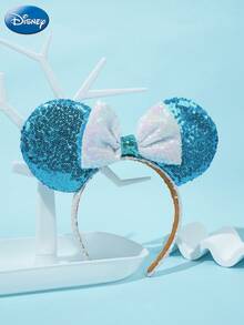 2 件官方授权四叶草装饰手链蓝色珠子手链雪人服装珠宝米奇蓝色亮片耳朵发带白色丝带时尚发带圣诞节礼物送给最好的朋友家人 - 彩色 - 查看 5