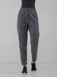 Women Lounge Bottoms - Dark Grey - View 1