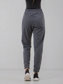 Women Lounge Bottoms - Dark Grey - View 2