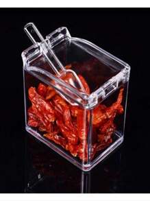 Especiero Transparente, Organizador De Especias - Blanco - Ver 6