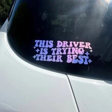 Drivers Are Trying To Be The Best Vinyl Decals - Car Window Decal Sticker, Car Decals, Car Decal, Car Decal For Women, Funny Sticker - one-size - View 4