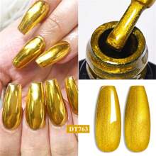 7毫升紅金銀色金屬光感凝膠指甲油，半永久性浸泡式UV凝膠亮光彩，適用於美甲藝術 - 彩色 - 查看 12