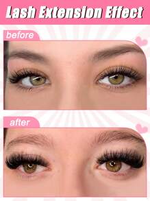 140 Stück Flauschiges DIY Wimpernverlängerungs-Set 8-16mm gemischte Länge Flauschige individuelle Wimpern Cluster Segmentierte Spitzen C-Locken Wimpernverlängerungs-Set mit Wimpernkleber und Versiegelung und Wimpernapplikator-Werkzeug für die Selbstanwendung zu Hause Wimpern Cluster Set, Wimpern, Wimpern, Falsche Wimpern