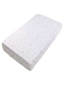 適用於男女通用的Sweet Baba Grey動物嬰兒圍欄床上用品套裝，包括三件套：被子、合適的床單和圍欄裙 - 淺灰色 - 查看 6