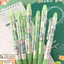 6 cái Có thể xóa Có thể thu vào Bút bi Với Pha lê Xanh Ink - Hồng - Xem 6