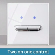 White Tempered Glass Wall Switch Panel Led European 16a Socket Retro Toggle Light Switch Eu Uk Standard 2usb Socket 1Gang-4gang - White - View 11