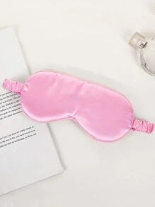 1pc Unisex Double-Sided Satin Eye Mask, Simple & Lightweight, Sleep Mask For Daytime Rest, Blackout, Comfortable & Non-Compressive