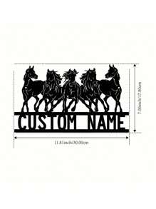 1 قطعة لوحة حائط معدنية حديدية مخصصة بشكل حصان مزرعة و لوحة اسم مخصصة، ديكور منزل ريفي لغرفة المعيشة أو المكتب متعدد الوظائف، زخرفي، قابل لإعادة الاستخدام، فاخر، أنيق، جميل، عالي الجودة، تخصيصي حديث، فريد، هدية مثالية للرجال والنساء والأصدقاء والأسرة والحيوانات الأليفة لمناسبات مختلفة كالأعياد والأعياد الوطنية وأعياد الأم والأب وحفلات التخرج والزفاف وأعياد الميلاد وأعياد الأطفال