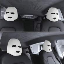 1 件个性化趣味黑白头枕套通用汽车内饰枕头 - 均碼 - 查看 6