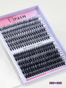 240 Pcs Lash Clusters Individual Cluster Lash Extensions DIY Multi-Type Mixed Wispy Faux Mink Eyelash Tray Bottom, Spike, Volume Lashes For Self Application At Home - D - View 2