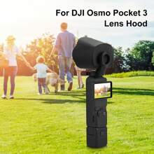 Puluz Sunshade Lens Cover For OSMO Pocket 3 Sunshade Lens Protective Cover Hood - Black - View 2