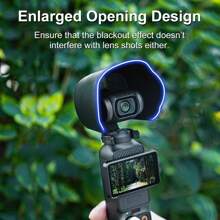 Puluz Sunshade Lens Cover For OSMO Pocket 3 Sunshade Lens Protective Cover Hood - Black - View 6