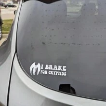 I Brake For Cryptids Vinyl Decal | Cryptids | Funny Decal | Car Decal | Funny Car Decal - one-size - View 6