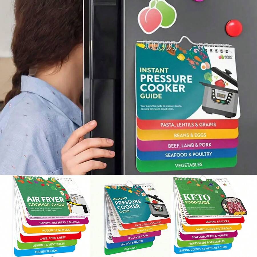 1pc 2024 New Refrigerator Cooking Timesheet Including Air Fryer