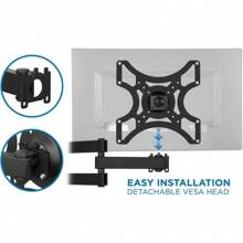 LEADZM 26-50" Adjustable Wall Mount Bracket Rotatable TV Stand TMX200 With Spirit Level - 1 - 查看 3